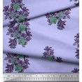 thumbnail image 2 of Soimoi Modal Satin Fabric Leaves & Floral Block Fabric Prints by Yard 42 Inch Wide, 2 of 3