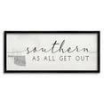 thumbnail image 2 of Stupell Industries Southern As All Get Out Phrase Oklahoma State, 13 x 30, Design by Daphne Polselli, 2 of 5