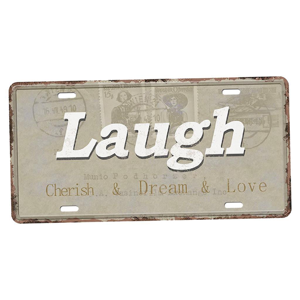 Vintage Retro Shabby Chic Metal Wall Signs Hanging Plaques Family Home Love 