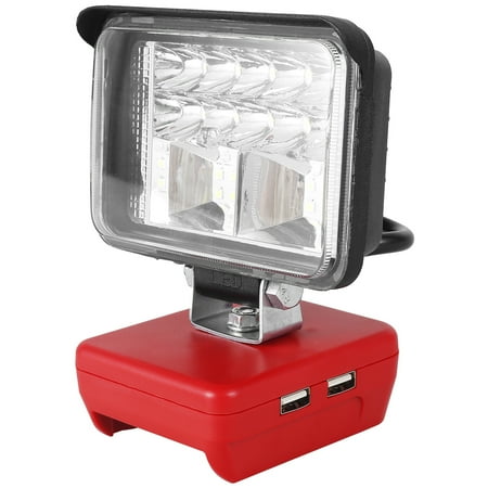 

Willkey Car LED Work Light Wireless LED Work Light Portable Flood LED Light Bar LED Fog Light Electric Torch Spotlight Rechargeable Driving Fog Light Compatible with Milwaukee 18V Battery