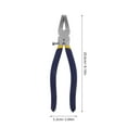 thumbnail image 2 of Raindrops Studio Running Pliers for Glasswork with Flat Jaws and Ergonomic Handle Made of High Carbon Steel 8 inch, 2 of 8