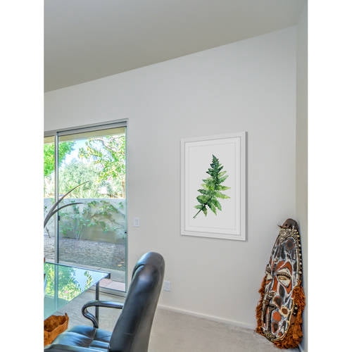 Marmont Hill "Fern 1" by Rachel Byler Framed Painting Art Print