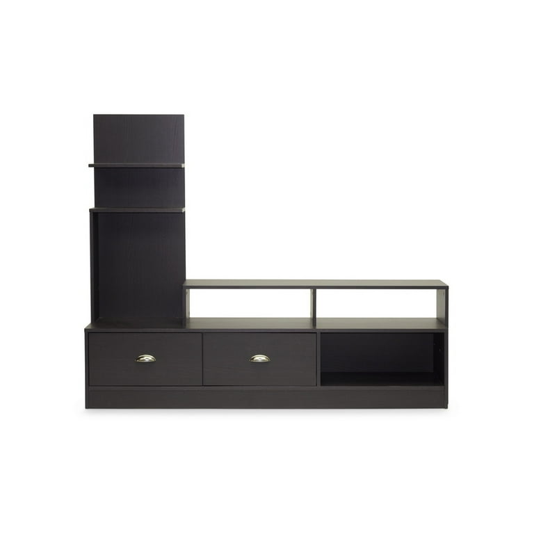 Baxton Studio Armstrong Dark Brown Modern TV Stand
