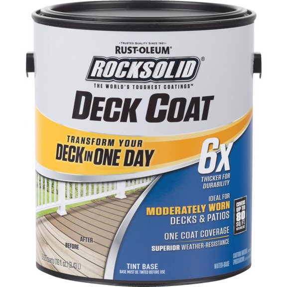 Rust-Oleum 300113 Deck Coat Resurfacer, Liquid, 1 gal