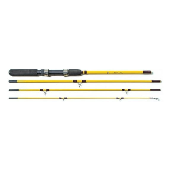 Pack-It Spin-Fly Rod 4Pc 7'6, Glass, Model:PK601-7'6