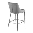 thumbnail image 3 of Meridian Furniture Karina Contemporary Velvet Stool, Grey (Set of 2), 3 of 5