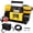 Yellow+Black + Metal, variant on 12V Heavy Duty Air Compressor, 150 PSI Tire Inflator with 26FT Hose for Car/SUV/RV/Truck（Black）