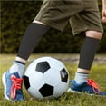 thumbnail image 3 of Soidarity 1 par de calcetines de espinilleras de fútbol para adultos y niños, soporte deportivo para piernas, mangas de pantorrilla, almohadillas de alta Deportes y aire libre Negro/M Soidarity OD010427-10, 3 of 6