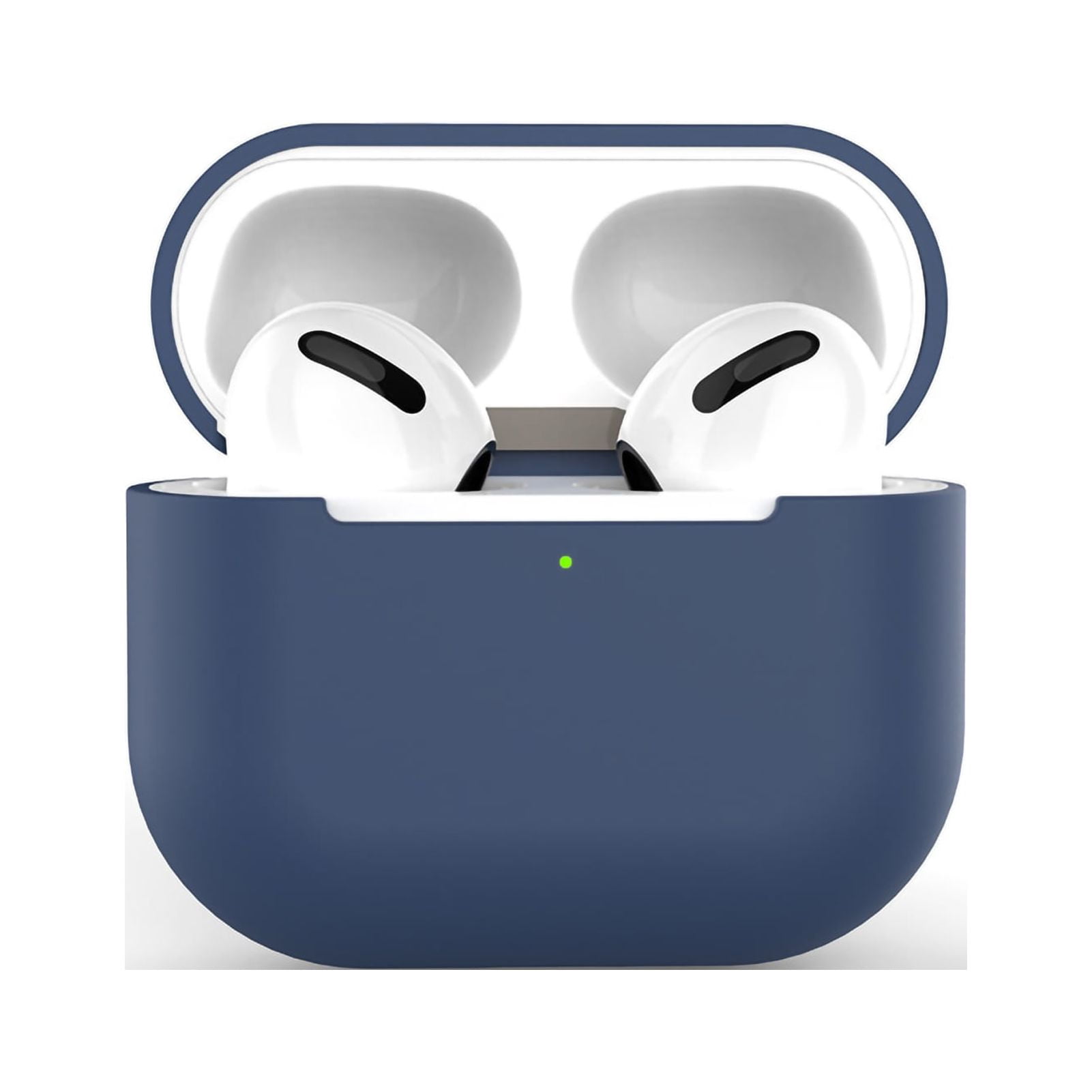 Earphone Case Wireless  Earphone Case Ultra Thin Soft Cover Split Liquid Silicone For IOS Earbuds 3Midnight Blue