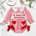 thumbnail image 2 of Zshosam Baby Girl Clothes Newborn Baby Girl Sweatshirt St. Patrick's Day Romper Long Sleeve Bodysuit Jumpsuit Infant Fall Winter Clothes Size 12 18 Months,(Red 12-18 Months), 2 of 7