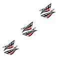 thumbnail image 4 of Sidaley 2 uds impermeable DIY divertido remo Kayak remo barco tiburón accesorios boca pegatina vinilo pegatina para etiqueta Type2 NO2, 4 of 6