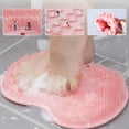 thumbnail image 3 of Silicone Shower Foot Scrubber Mat with Suction Cups, Non Slip Bath Foot Cleaning Mat for Shower Floor Bathroom Use, 3 of 7