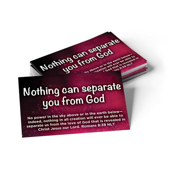 Children's Pass Along Scripture Cards - Nothing Can Separate You From God, Pack of 25