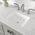 thumbnail image 6 of Eviva Aberdeen 42"W x 22"D Gray Bathroom Vanity with White Carrara Quartz Countertop and Undermount Porcelain Sink, 6 of 10