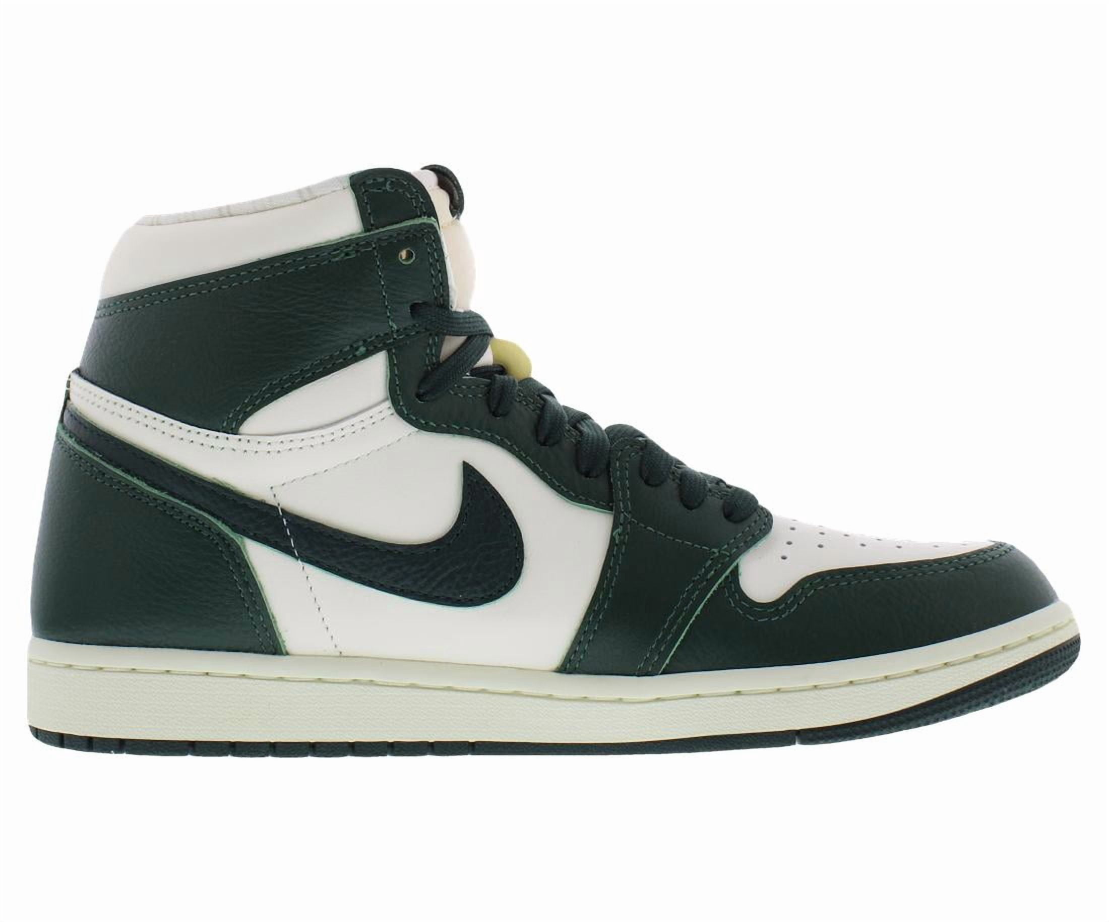 Women's Air Jordan 1 HI OG Pale Ivory/Pro Green-Fir (FD2596 101) - 11