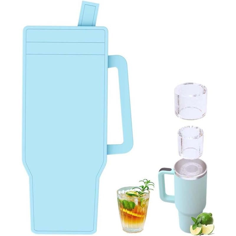 Tray for 40 Oz Tumbler Cup Silicone with Lid Easy Fill and Release Ice Maker for Coffee and Drinks
