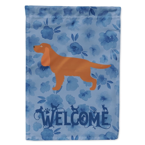 English Cocker Spaniel Welcome Flag Canvas House Size