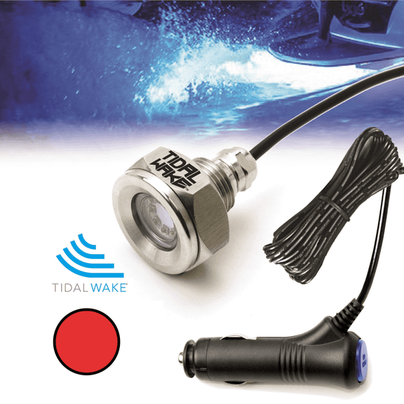 Tidal Wake Plug N' Play Underwater LED Boat Drain Plug Light, 3 Year Warranty