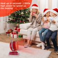 thumbnail image 2 of Space Heater for Office Electric Ceramic Space Heater with thermostat Portable for Home Personal Mini Electric Heater Overheat Protection 750W/1500W Fast Heating Fan,Red, 2 of 7