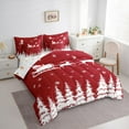 thumbnail image 3 of Feelyou Kawaii Santa Claus Bedding Comforter Set 7pcs, Christmas Dreamy Festival King Bedding Sets, Fairy Tale Reversible Bed Sheets, Luxury Bedroom Decor, 3 of 7