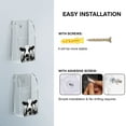 thumbnail image 6 of WIRESTER TV Air Conditioner Wall Mount Remote Control Holder Clear Acrylic Media Organizer Storage Box (Single Grid) - Black Spot Cow, 6 of 6
