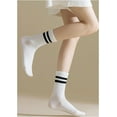 thumbnail image 4 of JIANFANG Boot Socks for Women Winter Solid Thick Warm Socks Cozy Crew Socks Christmas Gift, 4 of 7