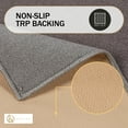 thumbnail image 5 of Troy 2-Piece Modern Washable Solid Non-Slip Kitchen Mat Set, Grey, 5 of 9