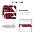 thumbnail image 4 of Honeii 's Christmas Buffalo Plaid for Leather Square Tissue Box Cover Holder: A Stylish Organizer for Tabletops, Bathrooms, Cars & Offices, 4 of 5