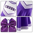 thumbnail image 6 of Pigmiss Girls Cheerleader Costume Kids Cheerleading Outfit Dress for Halloween Party Birthday Gift Stage Performance Sports Events, 6 of 8