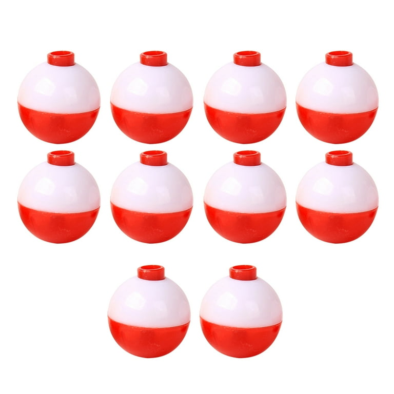 Frcolor Fishing Floats Float Round Ball Buoy Bobbers Tackle Bobber Stop Lures Stops Pot Pole Lure Fish Rig Balls Supplies, Size: 10x3x1CM