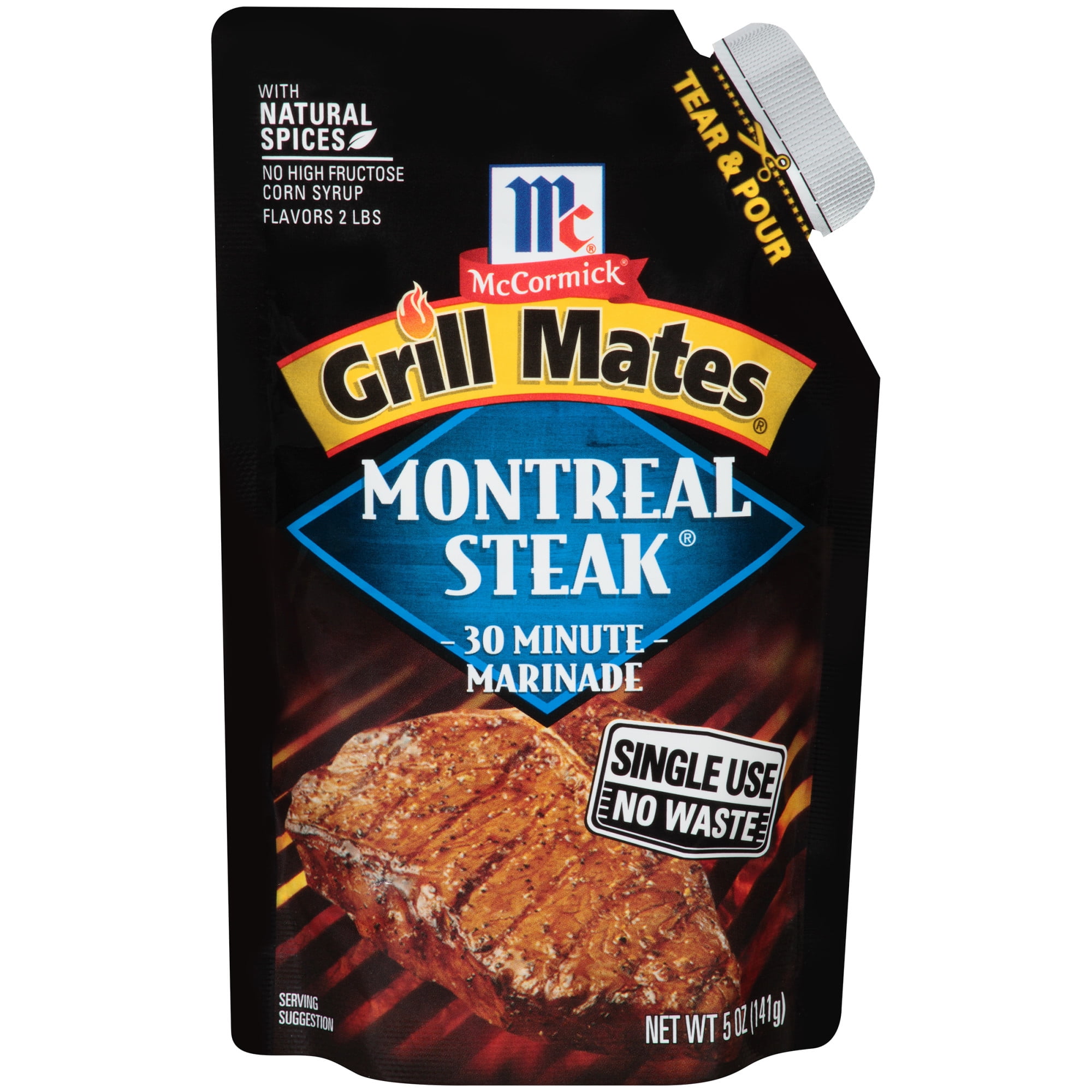 McCormick Grill Mates Montreal Steak Single Use Marinade, 5 oz