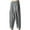 Gray, variant on Mens Capri Pants Relaxed Fit Straight Capris Elastic Waist Pants with Pockets
