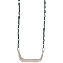 PlayStar Rigid Swing Seat For Kids - 105 Lbs Capacity, Coated Chain, For Play Sets (Hangers Sold Separately)