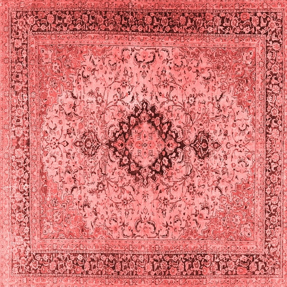 Ahgly Company Indoor Square Persian Red Traditional Area Rugs, 4' Square
