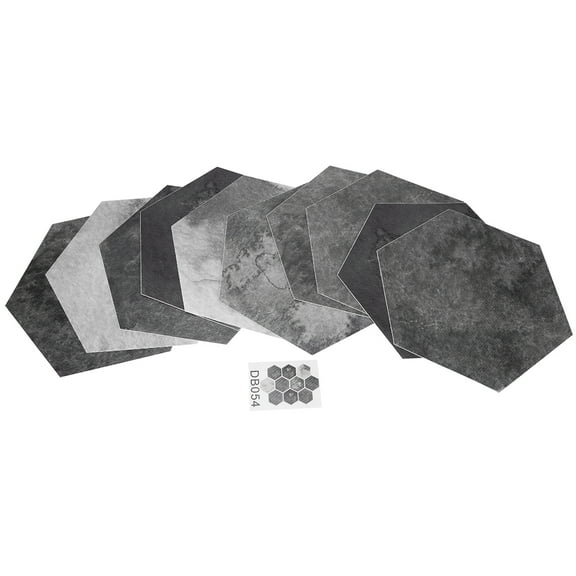 Durable PVC Floor Tiles, 23x20cm Waterproof Stickers, Easy To Clean, Non,Slip, Home Renovation