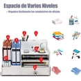 thumbnail image 2 of Organizador Escritorio con Cajones, Organizador para Papeles Material Oficina y Papelería, Bandeja Escritorio para Stationery (Blanco), 2 of 4