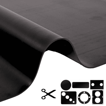 OVYEOFR 1/8" Thick Neoprene Rubber Sheet, 40" x 40" Rubber Gasket Material, Waterproof Rubber Roll for DIY Gaskets, Seals, Pads, Crafts