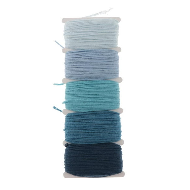 10 Meter Cotton Rope Braided Cord Macrame Cord Yarn Luggage Cord Curtain  Cord for Handicrafts Crafts - Blue, 1mm 