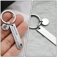 thumbnail image 4 of STRANDCHIC 2-Pack Blank Rectangle Keychain Pendants with Stainless Steel for Custom Crafting, 4 of 8