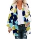 thumbnail image 2 of Cárdigan para mujer, estampado floral, manga abullonada, tipo kimono, holgado, de gasa, informal, para cubrirse, 2 of 5