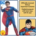 thumbnail image 2 of Disfraz de Superhéroes de Superman Deluxe para niños de Rubie's DC, tamaño grande, 2 of 4