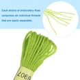 thumbnail image 4 of Unique Bargains Bright Green Embroidery Floss, 8m - 12 Skeins, 4 of 6