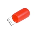 thumbnail image 3 of Uxcell Rubber End Caps Vinyl Round End Cap Cover Screw Thread Protectors for Screw 200Pcs Red 6.5mm, 3 of 4