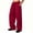 Red, variant on Mens Baggy Sweatpants Wide Leg Casual Drawstring Elastic Waist Open Bottom Loose Lounge Athletic Pants