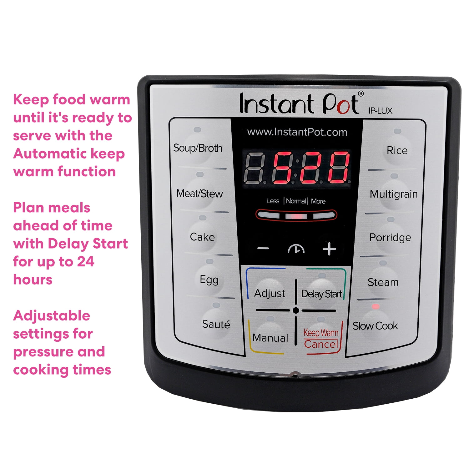 Instant Pot LUX60 Red Stainless Steel 6 Qt 6-in-1 Multi-Use Programmable  Pressure Cooker, Slow Cooker, Rice Cooker, Saute, Steamer, and Warmer 