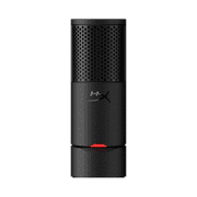HyperX SoloCast 2 – Gaming USB Condenser Mic for PC, USB-C to USB-A, Built-in Pop Filter, Internal Shock Mount, Plug and Play, 24-bit / 96kHz, Compact Tiltable Stand - Black
