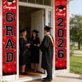 thumbnail image 4 of Graduation Decorations Porch Banner, Congrats Grad Class Of Banner Red, Graduation Decorations for Door and Porch, 4 of 5