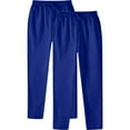 thumbnail image 1 of RXIRUCGD Men's Fashion Drawstring Elastic Waist Solid Color Casual Sweat Length Pants 2 PC, Blue, Size: M, 1 of 5