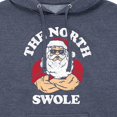 thumbnail image 3 of Instant Message - North Swole - Men's Pullover Hooded Fleece Sweatshirt, 3 of 7