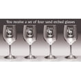 thumbnail image 2 of Rowe Irish Coat of Arms Wine Glasses - Set of 4 (Sand Etched), 2 of 2